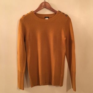 J. Crew | Mustard Yellow Knit Sweater Womens